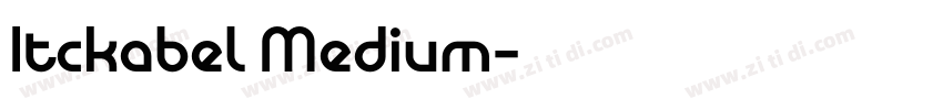Itckabel Medium字体转换